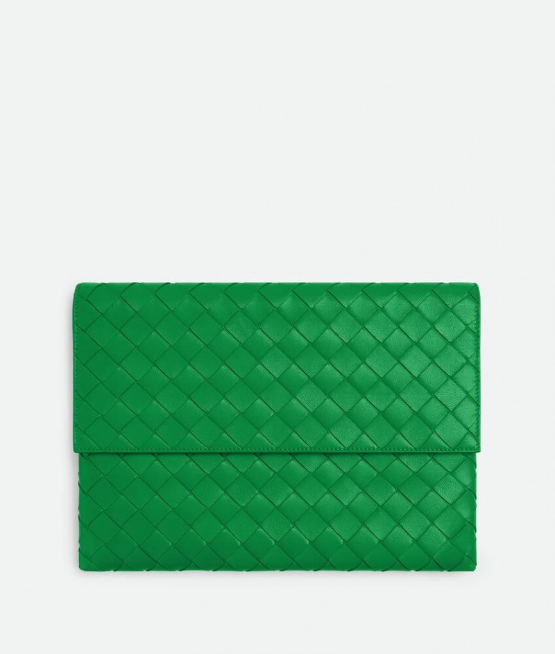 Bottega Veneta Flap Naisten Pouches Vihreä | SN-BTGV594425