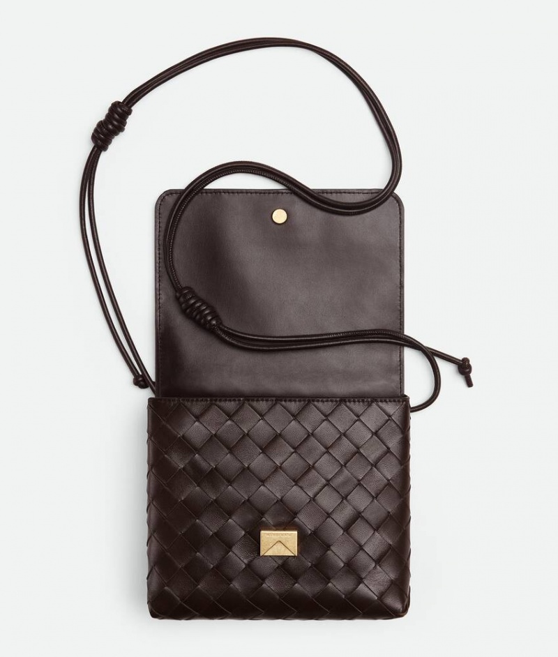 Bottega Veneta Intrecciato Naisten Mini Laukut Syvä Ruskea | SN-BTGV593383