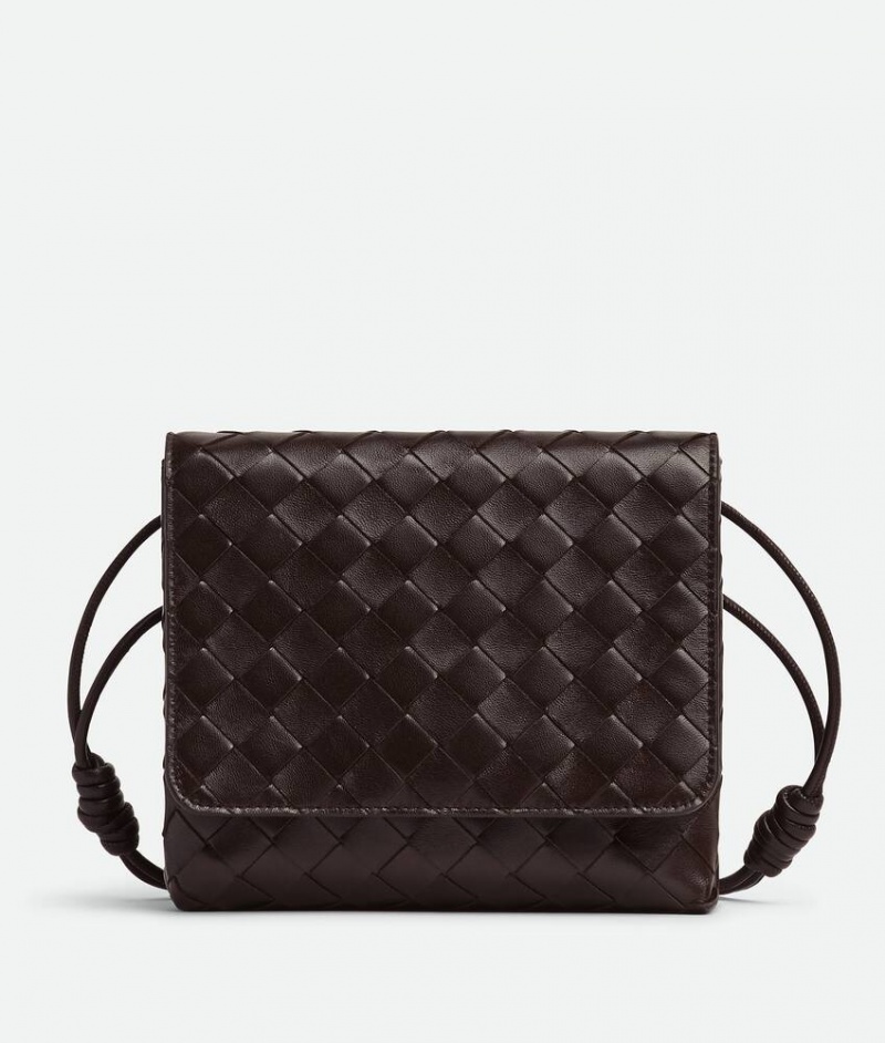 Bottega Veneta Intrecciato Naisten Mini Laukut Syvä Ruskea | SN-BTGV593383