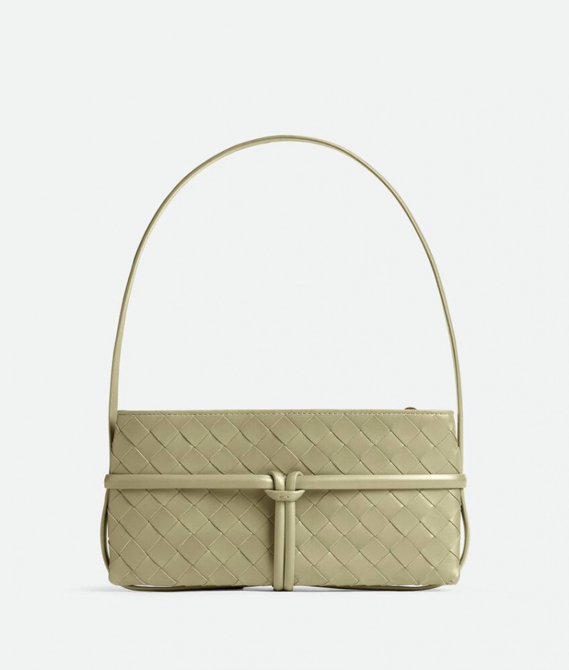 Bottega Veneta Intrecciato On Strap Naisten Mini Laukut Khaki | SN-BTGV593340