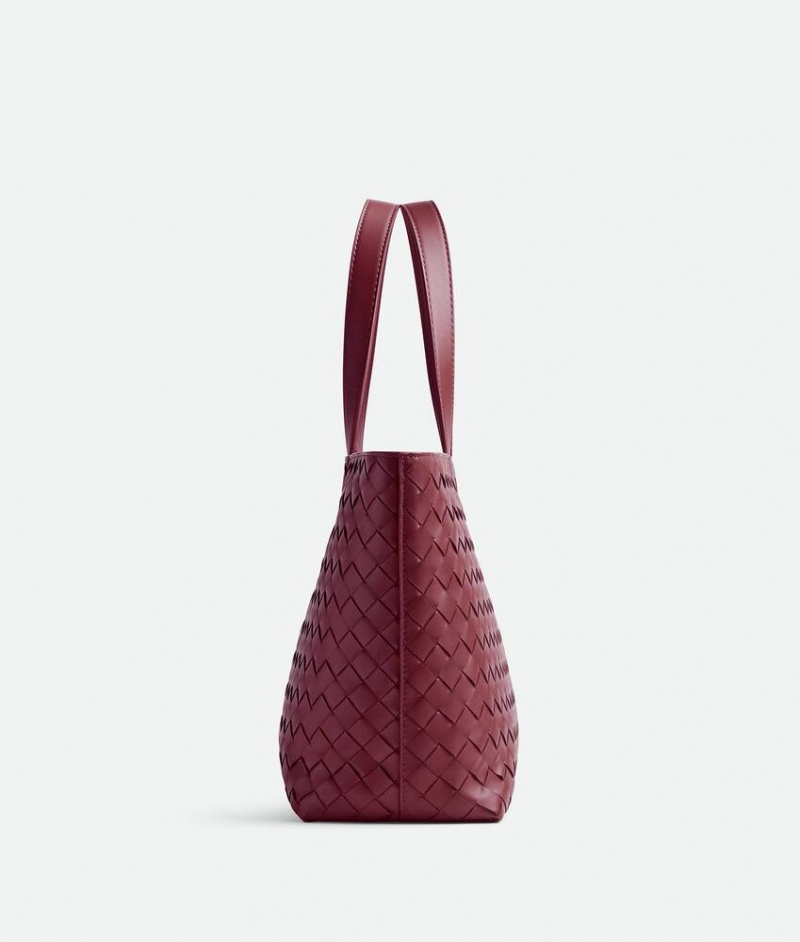 Bottega Veneta Intrecciato Tote Naisten Kangaskassit Viininpunainen | SN-BTGV593554