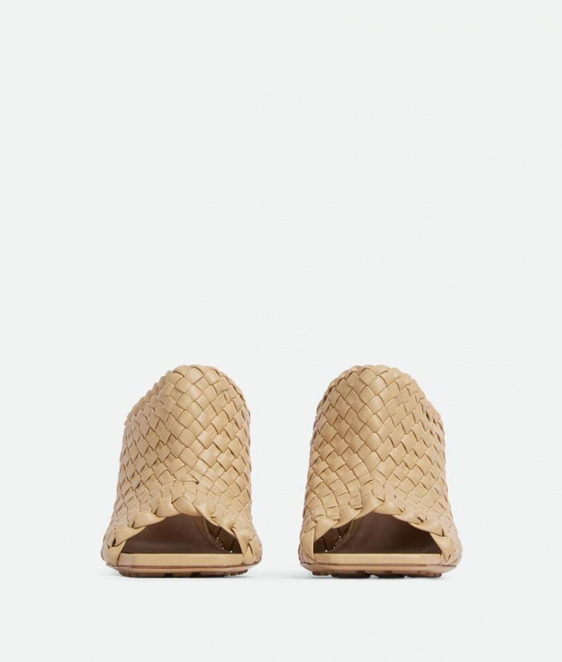 Bottega Veneta Knot Mule Naisten Sandaalit Aprikoosi | SN-BTGV593744