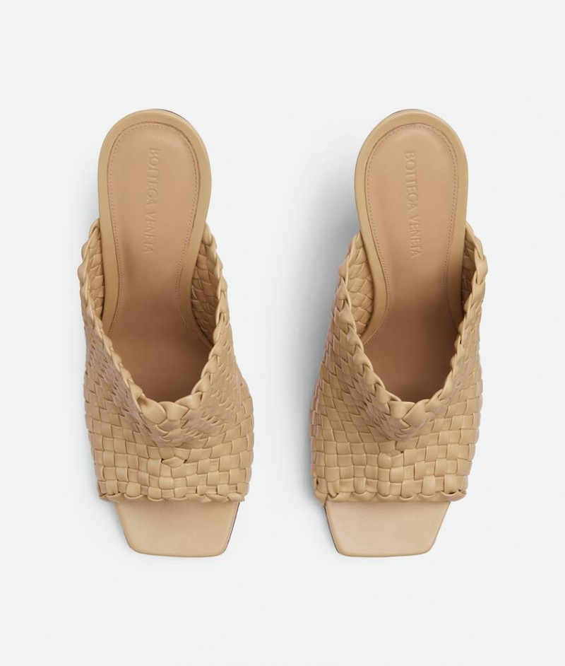 Bottega Veneta Knot Mule Naisten Sandaalit Aprikoosi | SN-BTGV593744