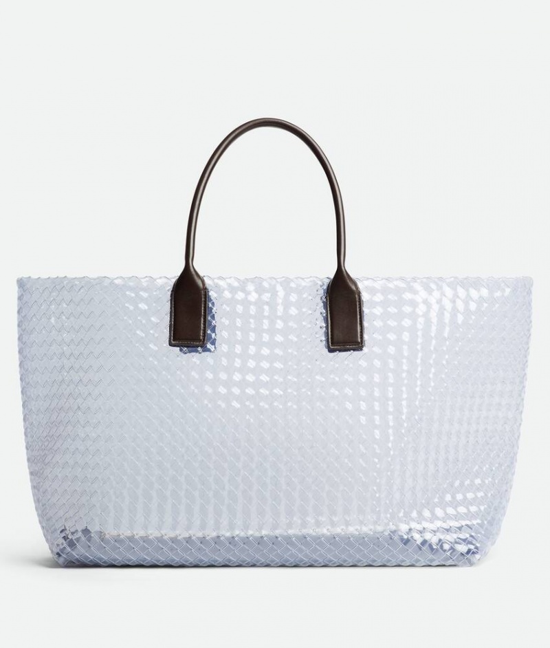 Bottega Veneta Large Cabat Miesten Kangaskassit Vaalean | SN-BTGV594911