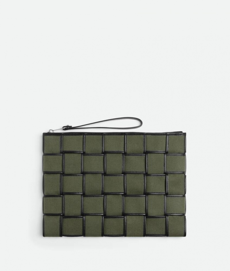 Bottega Veneta Large Cassette Miesten Pouches Mustat | SN-BTGV595572