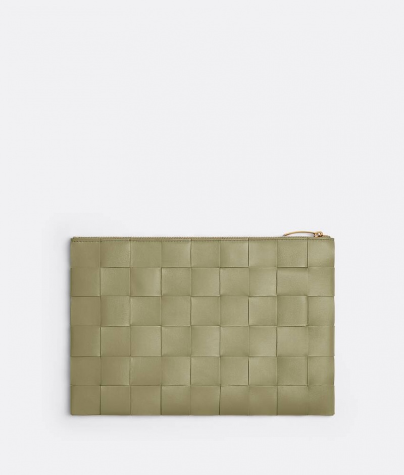 Bottega Veneta Large Cassette Naisten Pouches Khaki | SN-BTGV594406