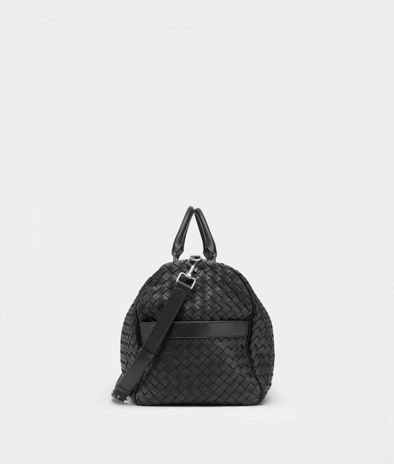 Bottega Veneta Large Intrecciato Duffle Miesten Matkakassit Mustat | SN-BTGV594969