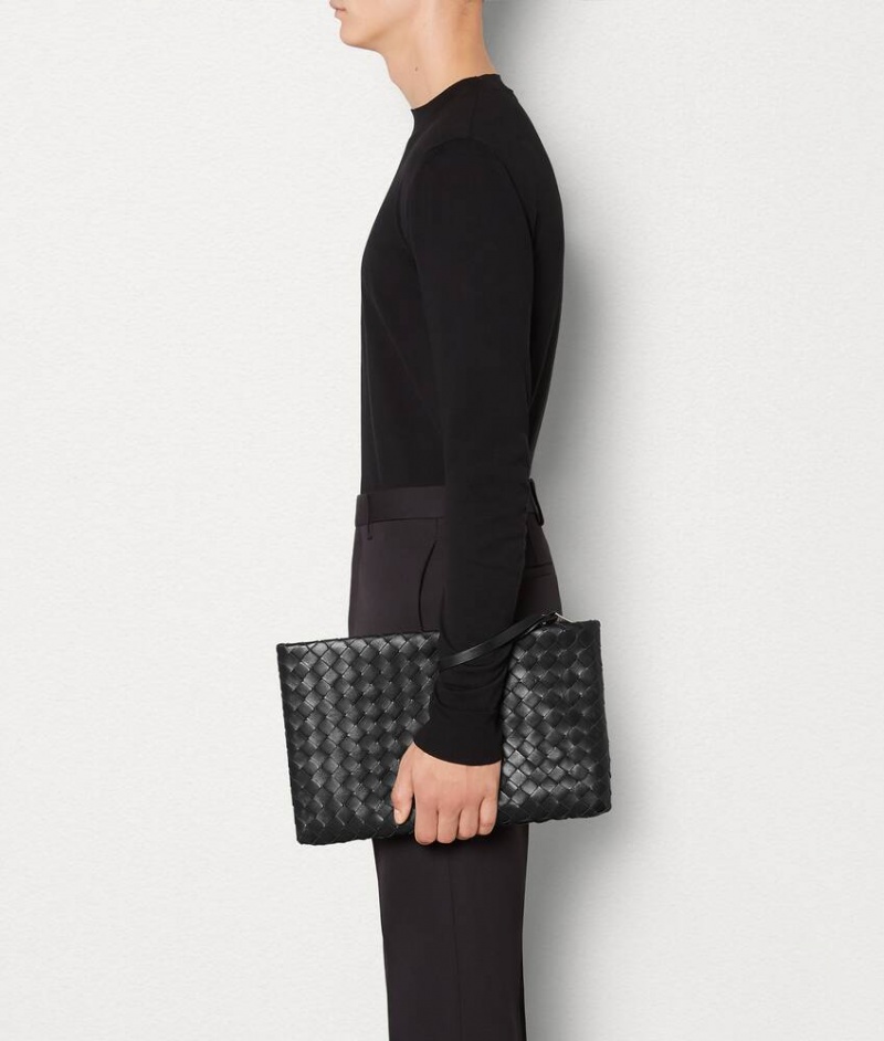 Bottega Veneta Large Naisten Pouches Mustat | SN-BTGV594414