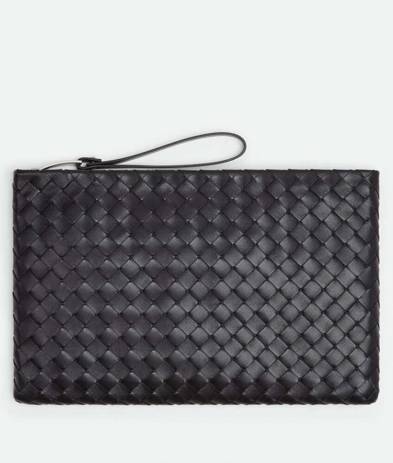 Bottega Veneta Large Naisten Pouches Mustat | SN-BTGV594414