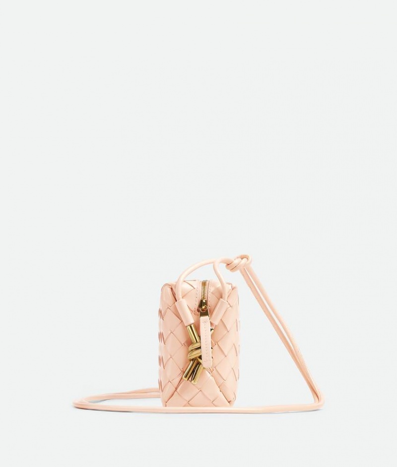 Bottega Veneta Loop Camera Naisten Crossbody Laukut Vaaleanpinkki | SN-BTGV593422