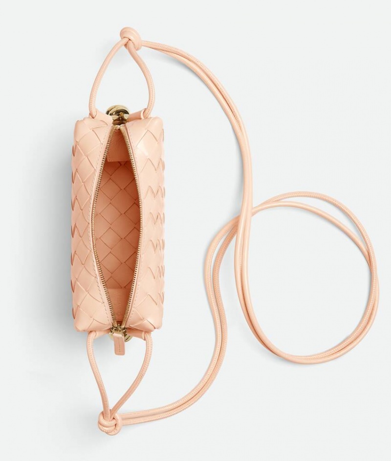 Bottega Veneta Loop Camera Naisten Crossbody Laukut Vaaleanpinkki | SN-BTGV593422