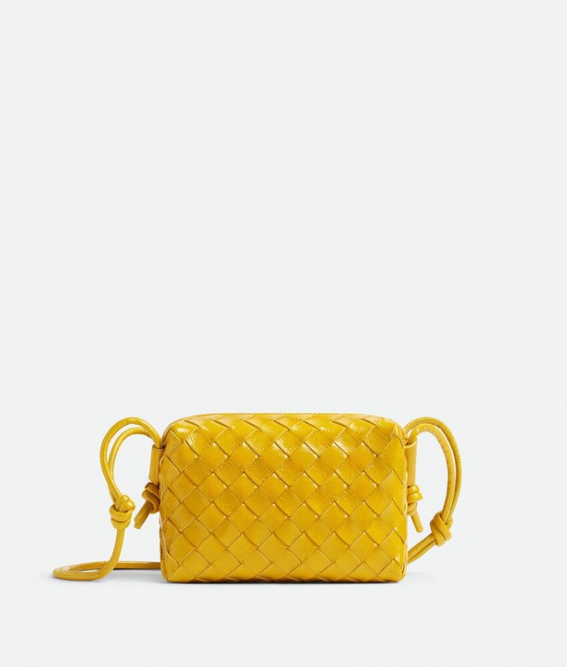 Bottega Veneta Loop Camera Naisten Crossbody Laukut Keltainen | SN-BTGV593424