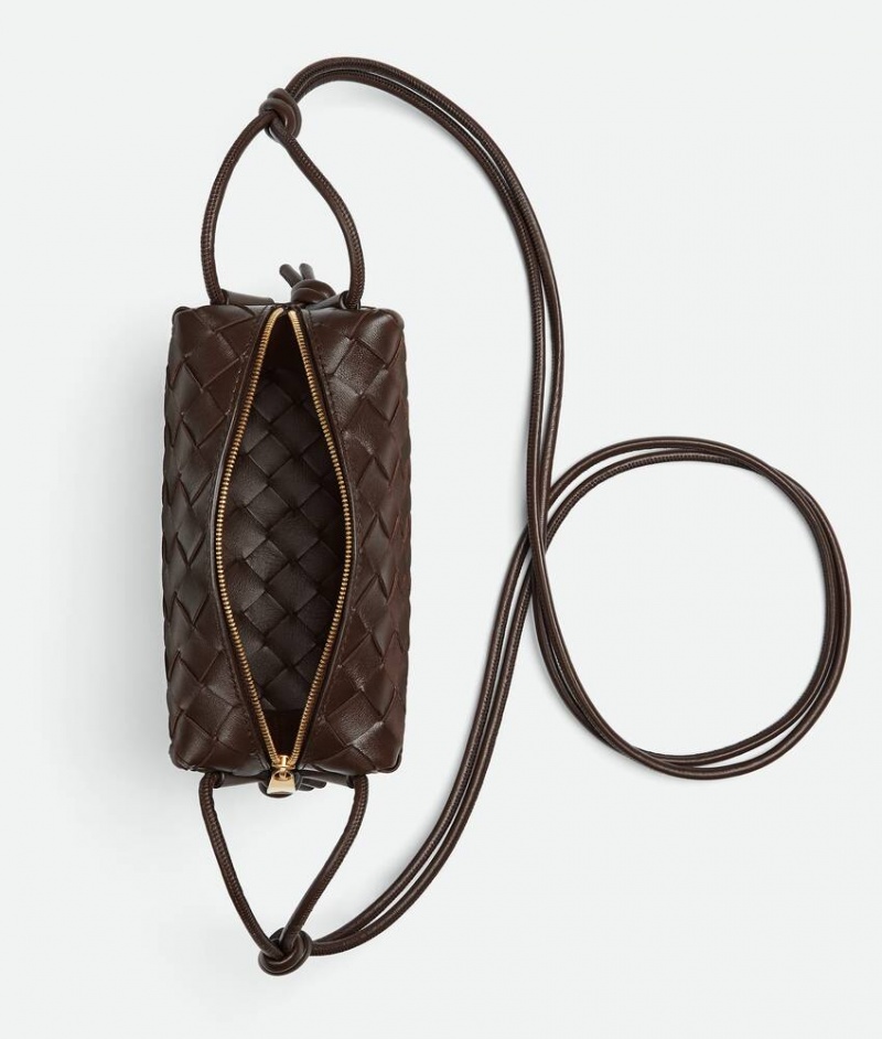 Bottega Veneta Loop Camera Naisten Crossbody Laukut Vaaleanruskea | SN-BTGV593425