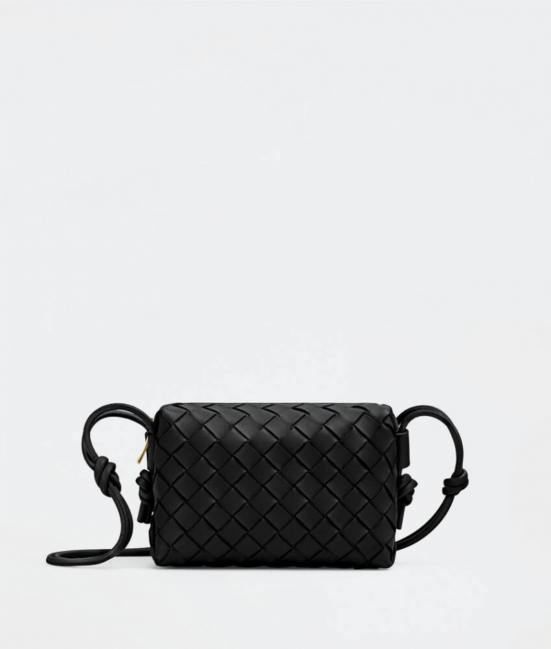 Bottega Veneta Loop Camera Naisten Mini Laukut Mustat | SN-BTGV593355