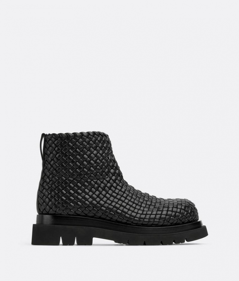 Bottega Veneta Lug Ankle Miesten Saappaat Mustat | SN-BTGV595046