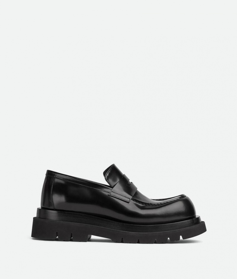 Bottega Veneta Lug Miesten Loafers Mustat | SN-BTGV595032