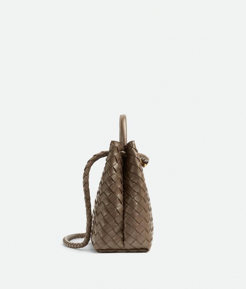 Bottega Veneta Medium Andiamo Naisten Crossbody Laukut Harmaat Ruskea Harmaat | SN-BTGV593432