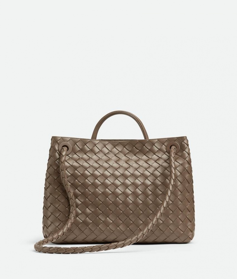 Bottega Veneta Medium Andiamo Naisten Crossbody Laukut Harmaat Ruskea Harmaat | SN-BTGV593432