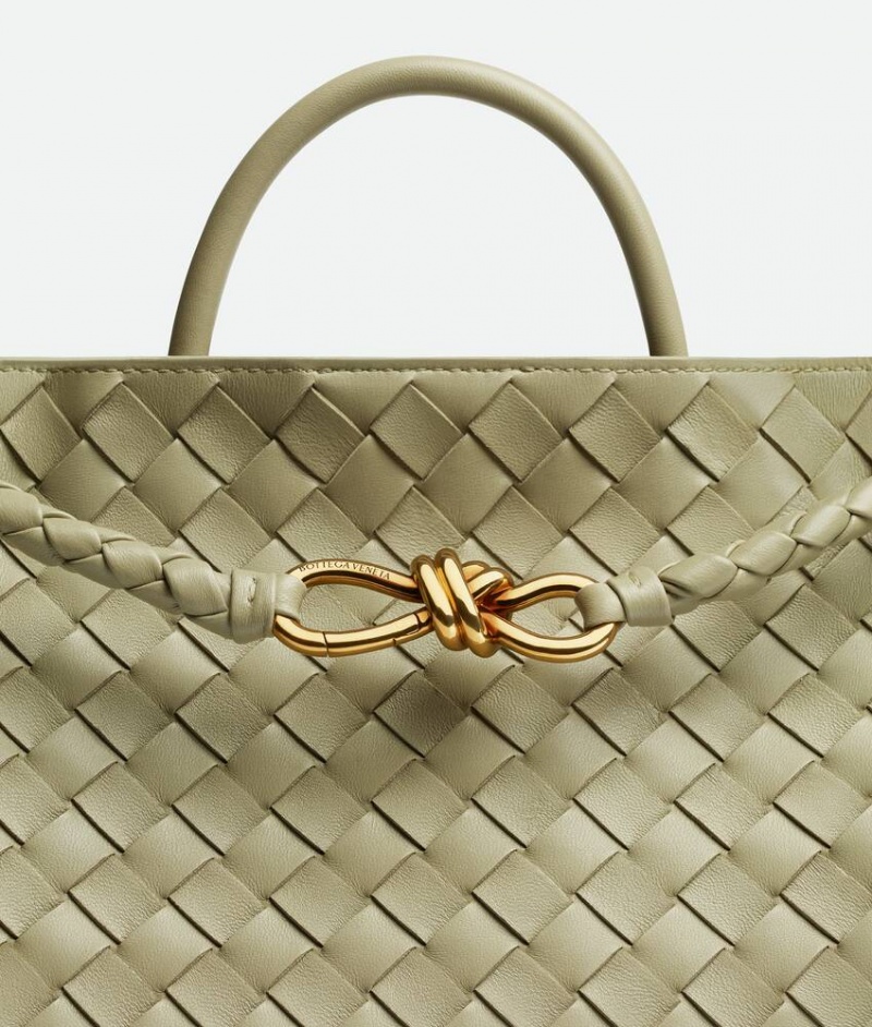 Bottega Veneta Medium Andiamo Naisten Kangaskassit Khaki | SN-BTGV593578