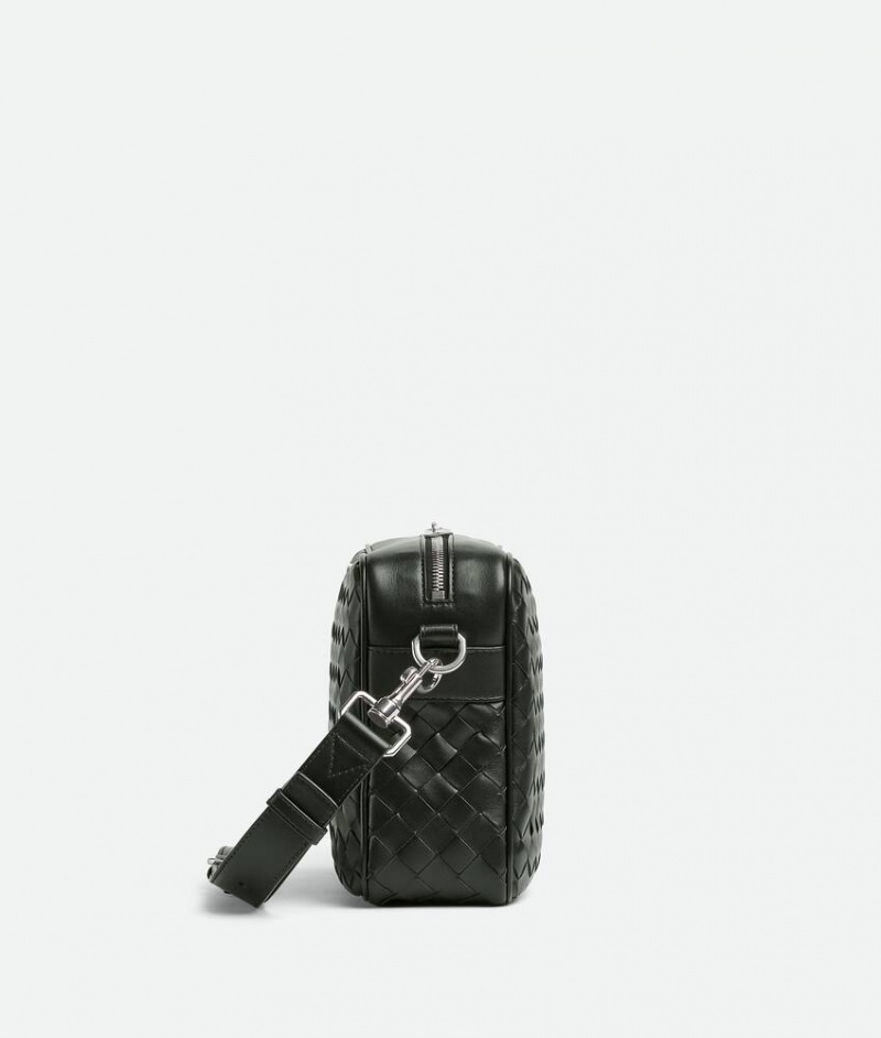 Bottega Veneta Medium Intrecciato Camera Miesten Crossbody Laukut Tummanvihreä | SN-BTGV594858