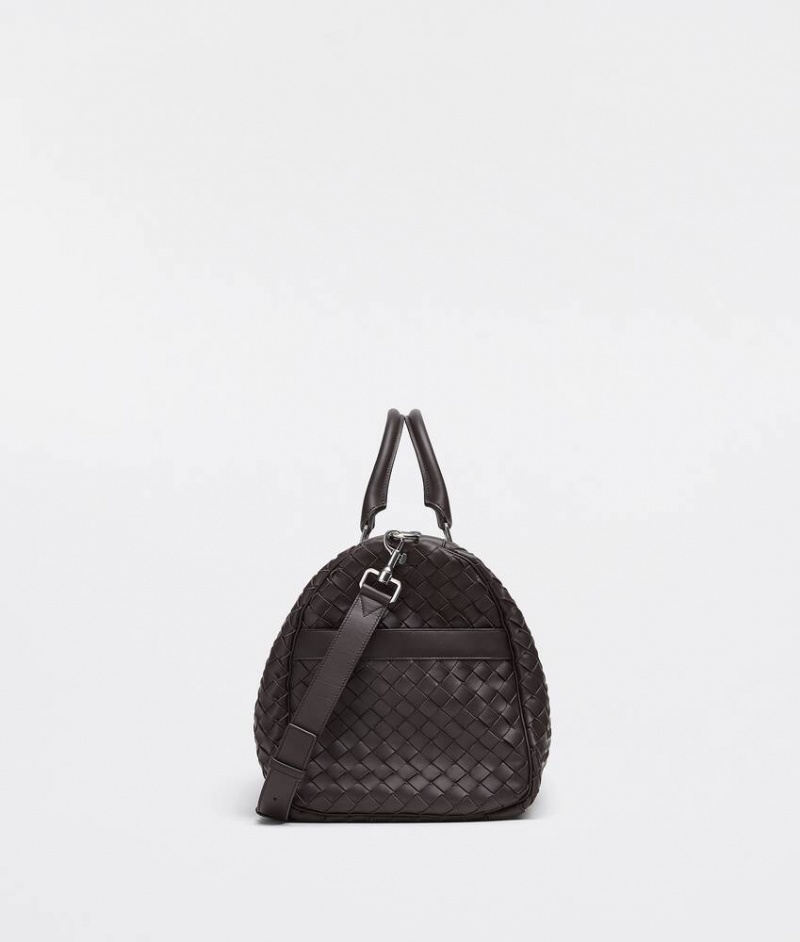 Bottega Veneta Medium Intrecciato Duffle Miesten Matkakassit Syvä Ruskea | SN-BTGV594972