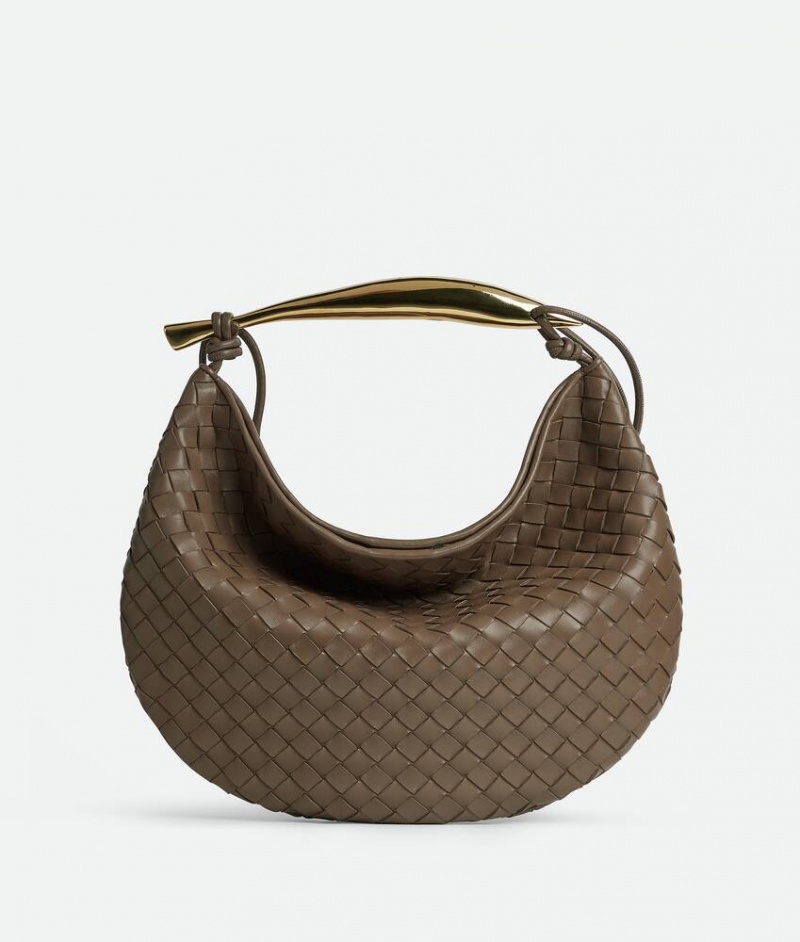 Bottega Veneta Medium Sardine Naisten Käsilaukut Harmaat Ruskea Harmaat | SN-BTGV593508