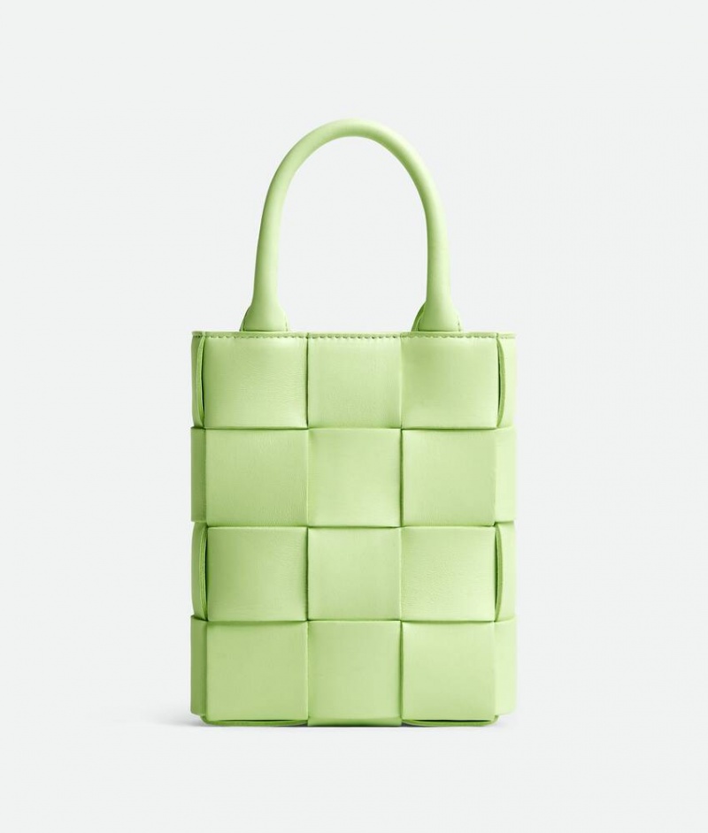 Bottega Veneta Mini Cassette Tote Naisten Kangaskassit Vaaleankeltainen | SN-BTGV593532