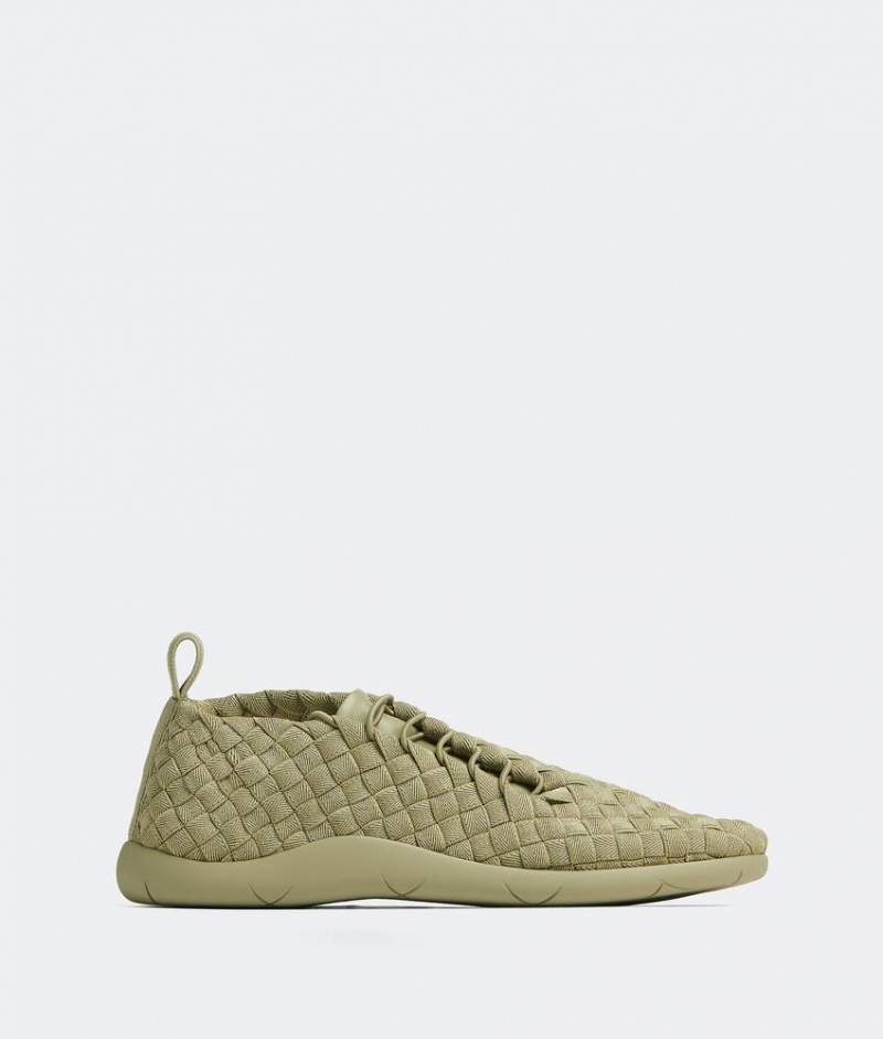 Bottega Veneta Plat Miesten Tennarit Khaki | SN-BTGV595071