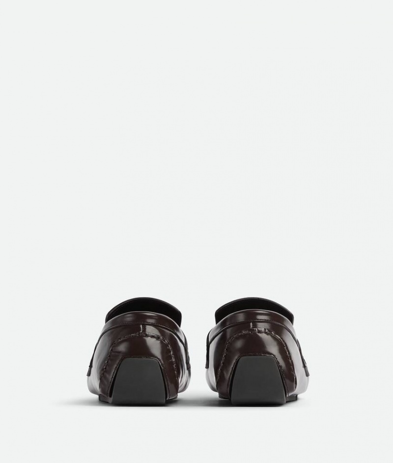 Bottega Veneta Ride Driver Miesten Loafers Syvä Ruskea | SN-BTGV595028