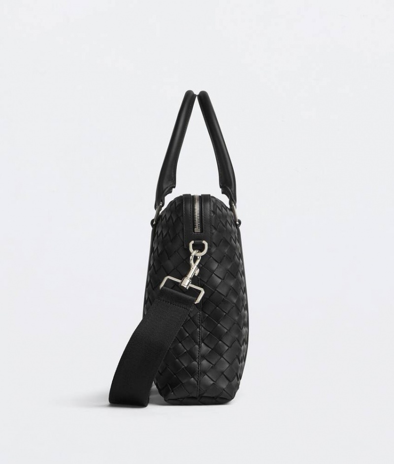 Bottega Veneta Slim Intrecciato Miesten Salkku Mustat | SN-BTGV594947