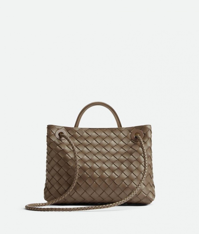 Bottega Veneta Small Andiamo Naisten Crossbody Laukut Harmaat Ruskea Harmaat | SN-BTGV593434