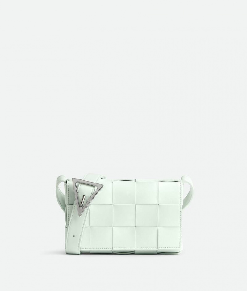 Bottega Veneta Small Cassette Miesten Crossbody Laukut Vaaleansininen | SN-BTGV594839