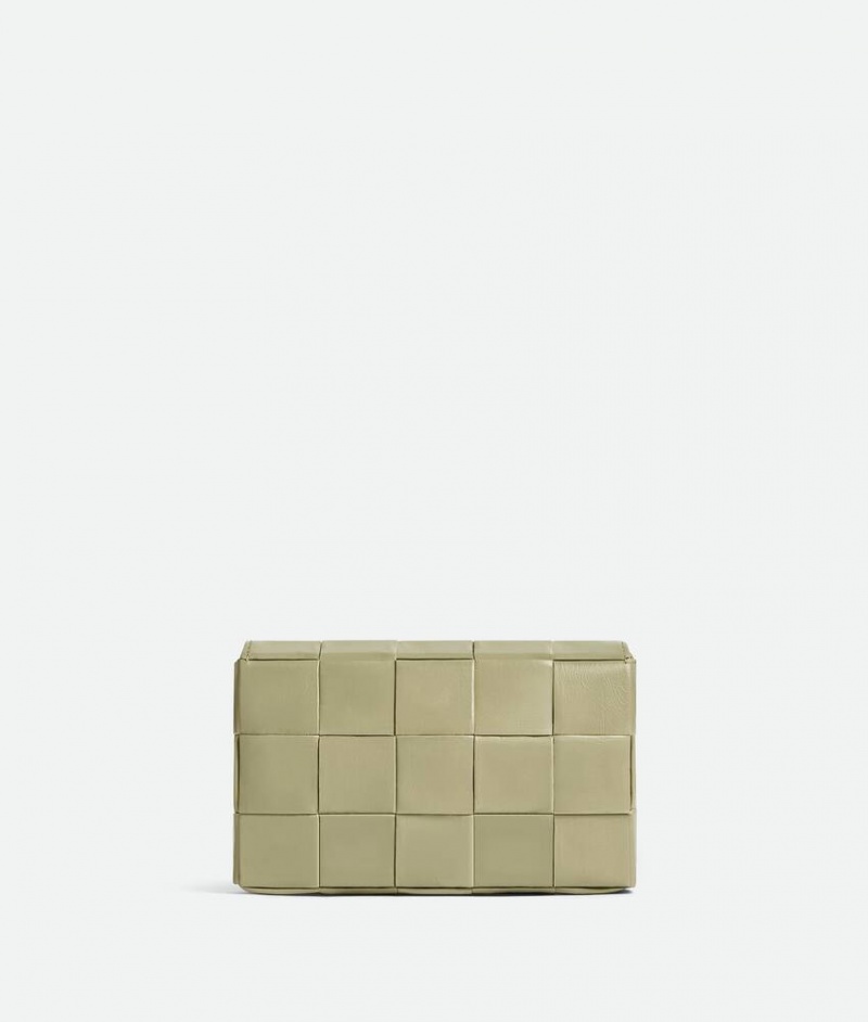 Bottega Veneta Small Cassette Miesten Crossbody Laukut Khaki | SN-BTGV594840