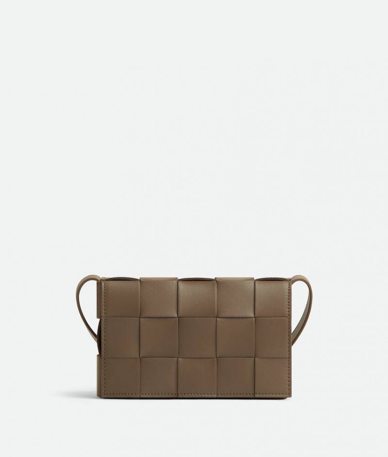 Bottega Veneta Small Cassette Naisten Crossbody Laukut Harmaat Ruskea Harmaat | SN-BTGV593402