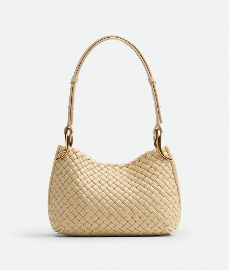 Bottega Veneta Small Clicker Naisten Olkalaukku Aprikoosi | SN-BTGV593454