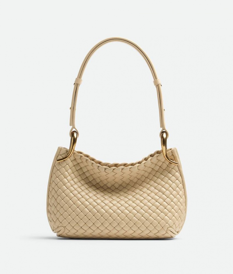 Bottega Veneta Small Clicker Naisten Olkalaukku Aprikoosi | SN-BTGV593454