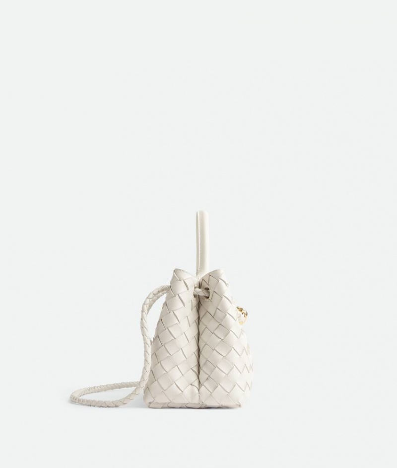 Bottega Veneta Small East/West Andiamo Naisten Crossbody Laukut Valkoinen | SN-BTGV593435