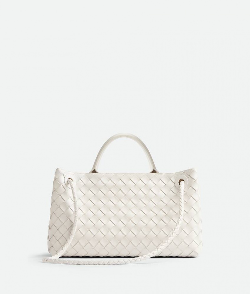 Bottega Veneta Small East/West Andiamo Naisten Crossbody Laukut Valkoinen | SN-BTGV593435