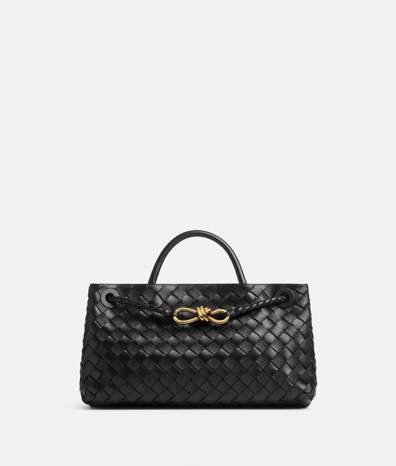 Bottega Veneta Small East/West Andiamo Naisten Käsilaukut Mustat | SN-BTGV593524