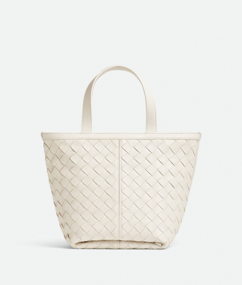 Bottega Veneta Small Flip Flap Naisten Kangaskassit Valkoinen | SN-BTGV593590