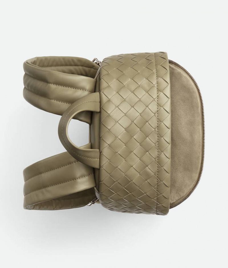 Bottega Veneta Small Intrecciato Miesten Reppu Harmaat Ruskea | SN-BTGV594936