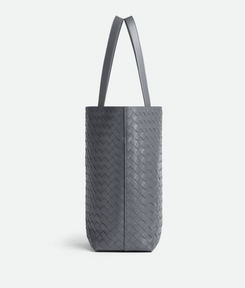 Bottega Veneta Small Intrecciato Tote Miesten Kangaskassit Harmaat | SN-BTGV594885