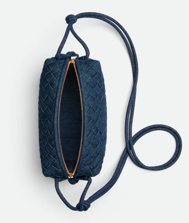 Bottega Veneta Small Loop Camera Naisten Crossbody Laukut Indigo | SN-BTGV593418