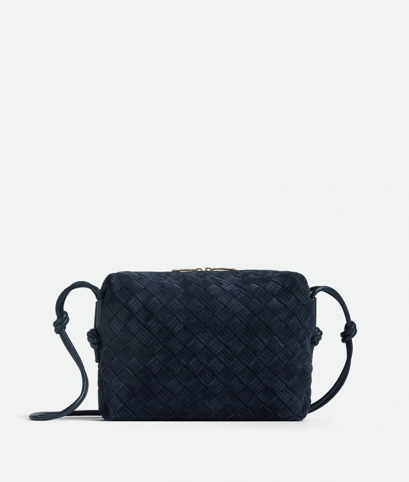 Bottega Veneta Small Loop Camera Naisten Crossbody Laukut Indigo | SN-BTGV593419