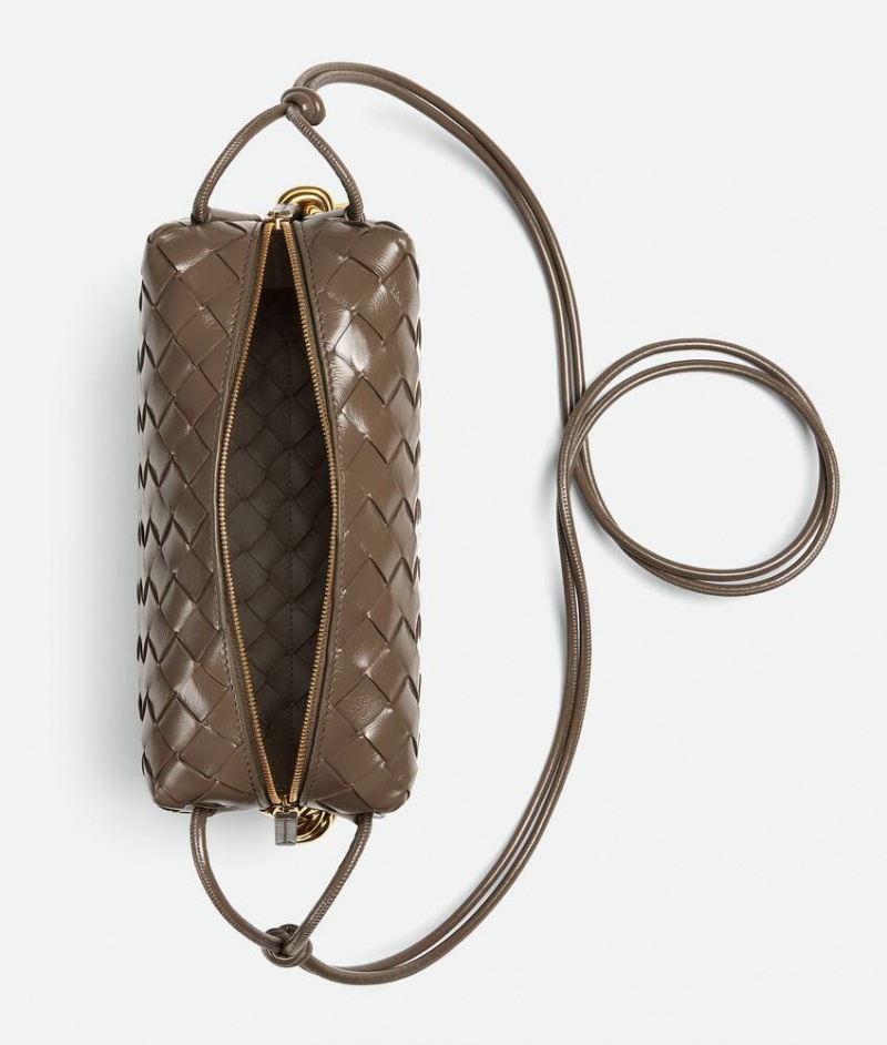 Bottega Veneta Small Loop Camera Naisten Crossbody Laukut Harmaat Ruskea Harmaat | SN-BTGV593421