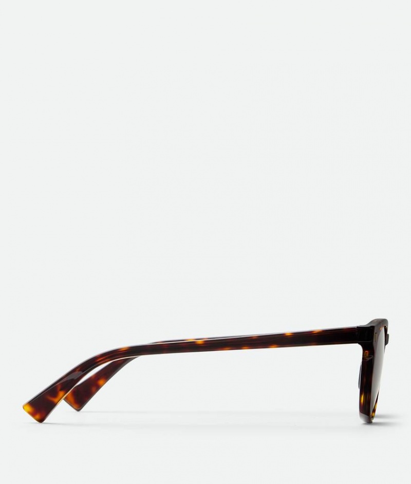 Bottega Veneta Soft Recycled Acetate Panthos Naisten Aurinkolasit Ruskea | SN-BTGV594779