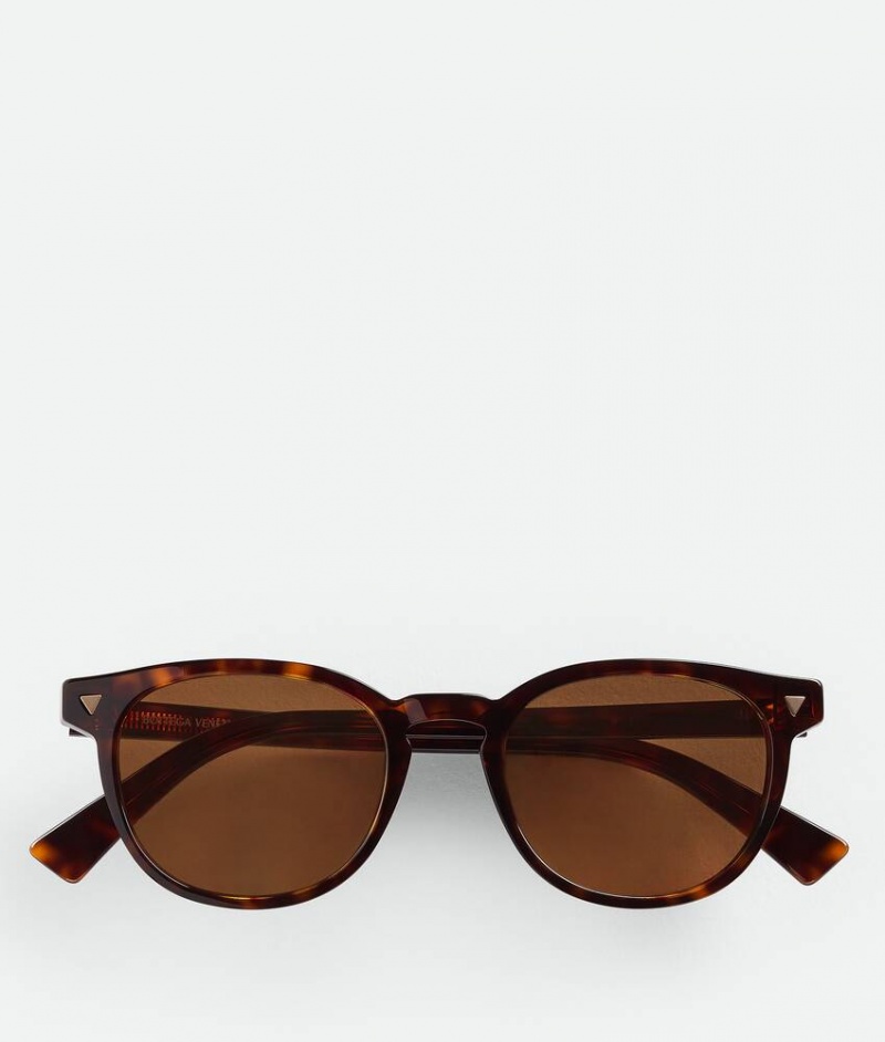 Bottega Veneta Soft Recycled Acetate Panthos Naisten Aurinkolasit Ruskea | SN-BTGV594779