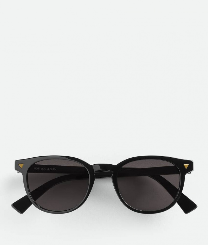 Bottega Veneta Soft Recycled Acetate Panthos Naisten Aurinkolasit Mustat Harmaat | SN-BTGV594780