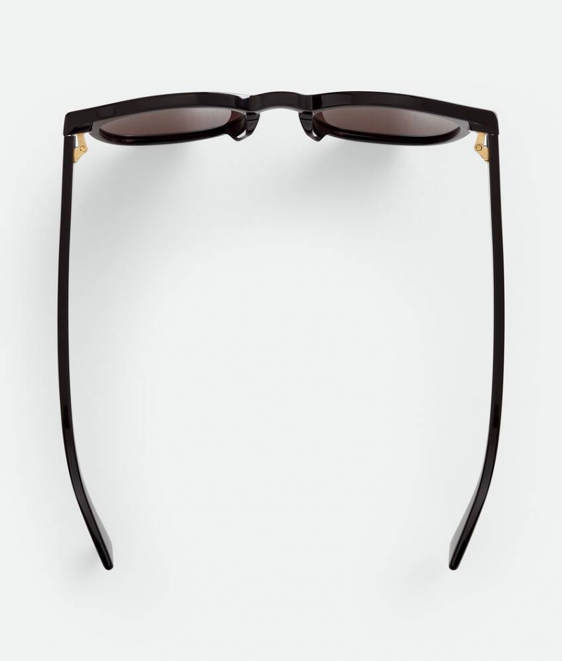 Bottega Veneta Soft Recycled Acetate Panthos Miesten Aurinkolasit Mustat Harmaat | SN-BTGV595837