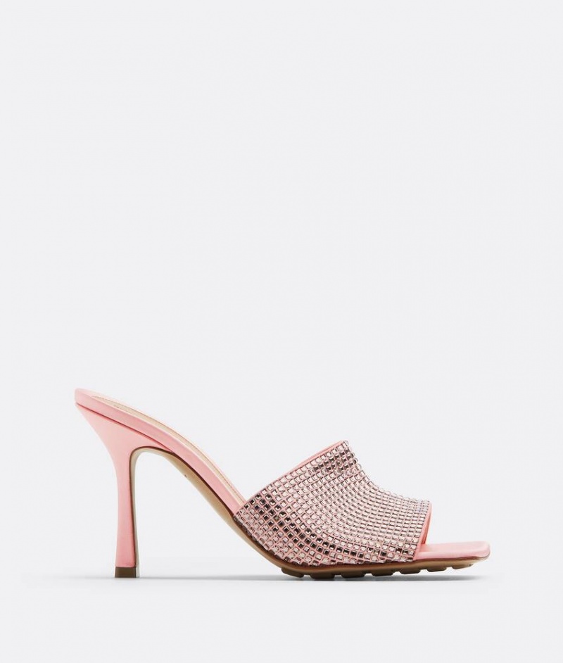 Bottega Veneta Stretch Naisten Sandaalit Pinkki | SN-BTGV593700